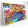 Quadro Grafite Street Art Medidas 90x60 Cm Impressão Vidro Acrílico - 1