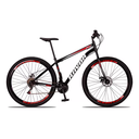 Ver imagem 1 de Bicicleta Aro 29 Shimano Traseiro Aço 21 Velocidades Marchas:vermelho