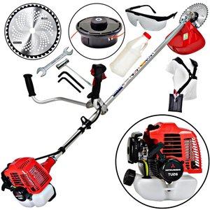 Roçadeira Profissional Lateral Nakashi L261M Com Guidão á Gasolina Motor TU26 Ideal Para Mato