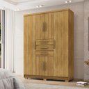 Ver mais imagens de Guarda Roupa Casal 151 Cm 6 Portas 3 Gavetas 10020 Vlr Nature