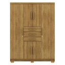 Ver imagem 1 de Guarda Roupa Casal 151 Cm 6 Portas 3 Gavetas 10020 Vlr Nature