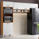 Ver imagem 2 de Cozinha Compacta 6 Portas 250 Cm Mdp Atenas Armoveis - Cinamomo Branco