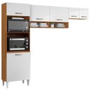 Ver imagem 1 de Cozinha Compacta 6 Portas 250 Cm Mdp Atenas Armoveis - Cinamomo Branco