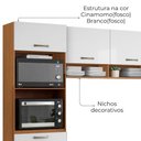 Ver imagem 4 de Cozinha Compacta 6 Portas 250 Cm Mdp Atenas Armoveis - Cinamomo Branco