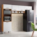 Ver imagem 6 de Cozinha Compacta 6 Portas 250 Cm Mdp Atenas Armoveis - Cinamomo Branco