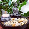 Altar De Buda Com Jardim De Pedra E Castiçal - 2