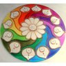 Mandala Felicidade em espelho de 25cm - 1