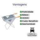 Ver imagem 4 de Churrasqueira Mini Toscana Galvanizada Alça de Madeira - Gudim