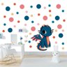 Adesivo Kit Infantil menina menino bebê animal dragão - 1