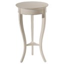 Ver imagem 1 de Mesa Auxiliar Branco Fosco Provençal com Pés em Madeira Maciça