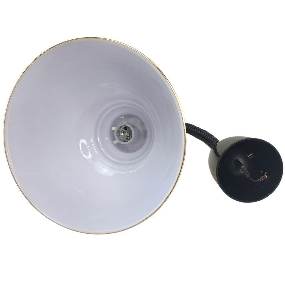Lustre Pendente Luminaria Fio Espiral E27 Canopla Vintage Retro Casa Restaurante Mesa - 3