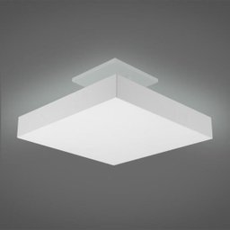 Plafon Luz Indireta Sobrepor 35x35De 4 Lâmpadas E27 Branco - 3