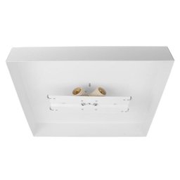 Plafon Luz Indireta Sobrepor 35x35De 4 Lâmpadas E27 Branco - 4