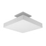 Plafon Luz Indireta Sobrepor 35x35De 4 Lâmpadas E27 Branco - 1