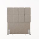 Ver imagem 3 de Cabeceira Solteiro 102cm Bouclé Estofada Design Moderno para Quarto Linea