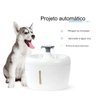 Fonte Bebedouro Agua Potavel 2 Litros Gato Cachoro Pet Cao Animais Estimaçao Filtro Silencioso Hidra - 7