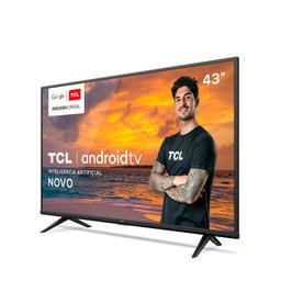 Smart TV Tcl 43 Polegadas LED 4K Uhd 43P615, Android TV, Wi-Fi, Bluetooth, Comando de Voz Bivolt Preto - 3