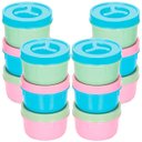 Ver imagem 1 de Kit 12 Potes Pequeno Redondo Tampa Rosca 300ml - Erca Plast