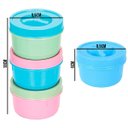 Ver imagem 2 de Kit 12 Potes Pequeno Redondo Tampa Rosca 300ml - Erca Plast