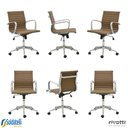 Ver imagem 1 de Kit 6 Cadeiras Office Sevilha Pu Baixa Várias Cores - Rivatti