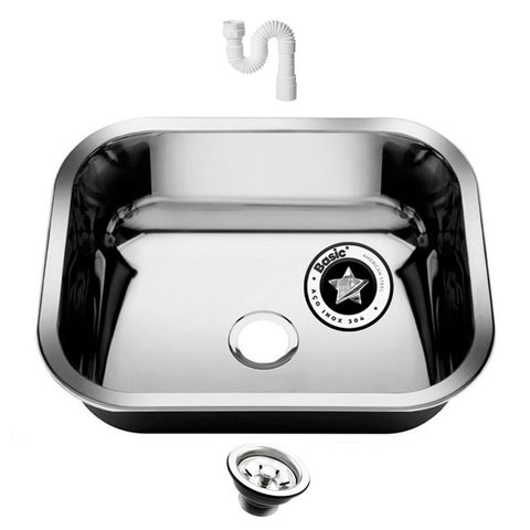 Cuba Pia Numero 2 Cozinha Inox 304 American 56x34x14 Funda