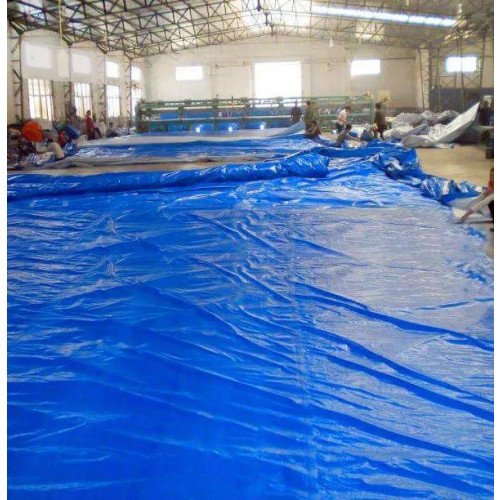 Lona Plástica 8x5 Metros Azul Impermeável Cobertura Barraca Camping Obra Telhado Multiuso - 3