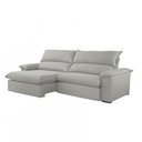 Ver imagem 5 de Sofá Filadélfia Veludo 2 Módulos 100cm B25cm Meu Sofá Online B026 Veludo Prata