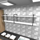 Ver imagem 1 de Prateleira Industrial para Lavanderia - Aço Preto - 180x30x40cm - Modelo Ind39