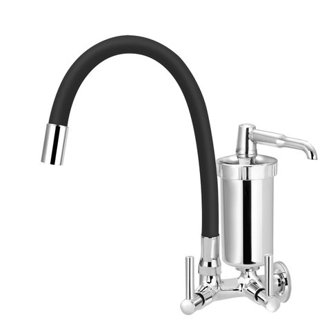 Torneira Filtro Gourmet Flexível Colorido Parede Luxo 1/4 V:preto