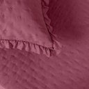 Ver imagem 4 de Kit Cobre Leito Elegance Solteiro Microfibra Colcha com Babado 2 Peças Pink
