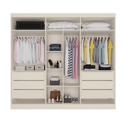 Guarda Roupa Oslo 6 Portas 6 Gavetas Mdf - Mademarcs - 3