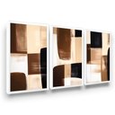 Ver imagem 1 de Quadros Abstratos Terracota Abstrato Moldura Sala