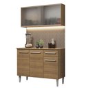 Ver imagem 3 de Armário de Cozinha Compacta Emilly 105cm com Armário e Balcão Rustic Emilly Madesa 01