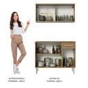 Ver imagem 6 de Armário de Cozinha Compacta Emilly 105cm com Armário e Balcão Rustic Emilly Madesa 01
