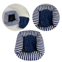 Ver imagem 2 de Cama Pet para Cachorro e Gato 74x74 100% Lavável Azul Escuro