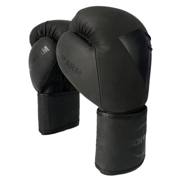 Kit Boxe Luva Bandagem Protetor Bucal Caneleira M - Iron Arm - 2