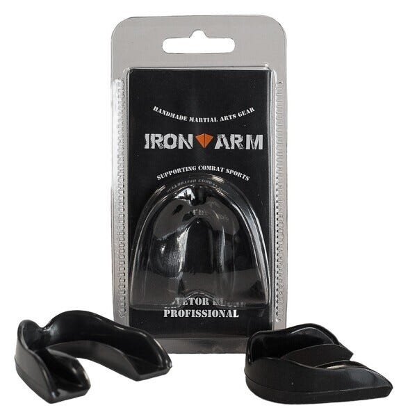 Kit Boxe Luva Bandagem Protetor Bucal Caneleira M - Iron Arm - 5