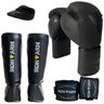 Kit Boxe Luva Bandagem Protetor Bucal Caneleira M - Iron Arm - 4