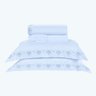 Colcha Urban Super King Azul Micro Percal Peletizado 200 Fios + Jogo de Cama - 7 Peças - 2