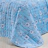 Colcha Urban Super King Azul Micro Percal Peletizado 200 Fios + Jogo de Cama - 7 Peças - 4