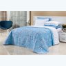 Colcha Urban Super King Azul Micro Percal Peletizado 200 Fios + Jogo de Cama - 7 Peças - 6
