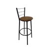 Kit 2 Banqueta Alta Preta Cozinha Gourmet Americana Bancada - Marrom Claro - 2