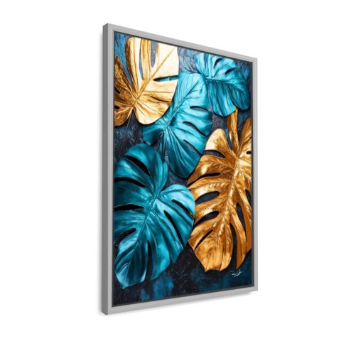 Quadro Costela de Adao Ii: Moldura Branca/ 40x60