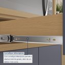 Ver imagem 7 de Balcão 2 Portas 1 Gaveta 80cm Condessa 100% MDF Cinza/Carvalho/Titânio
