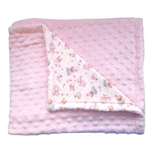 Cobertor Bebê Menina Fleece 3d Fun Aurora Rosa - Hug