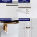 Ver imagem 3 de Aparador 2 Portas 2 Gavetas 80 Cm R629 Branco Dtall