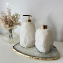 Ver imagem 2 de Kit Lavabo Difusor E Saboneteira Pedra Quartzo Branco