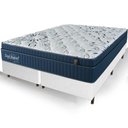 Ver imagem 2 de Cama Box Branca + Colchão King Size San Rafael Molas Ensacadas Euro Pillow 193x203x75cm - Macio
