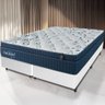 Cama Box Branca + Colchão King Size San Rafael Molas Ensacadas Euro Pillow 193x203x75cm - Macio - 1