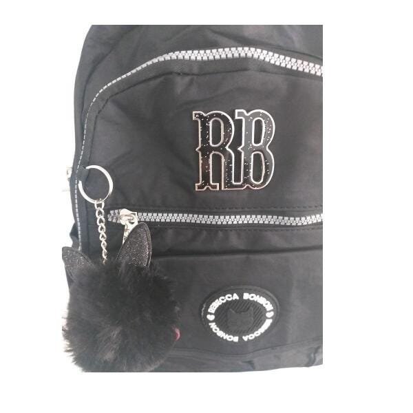Kit Mochila Lancheira Térmica E Estojo Reb Bonbon Preto - 2